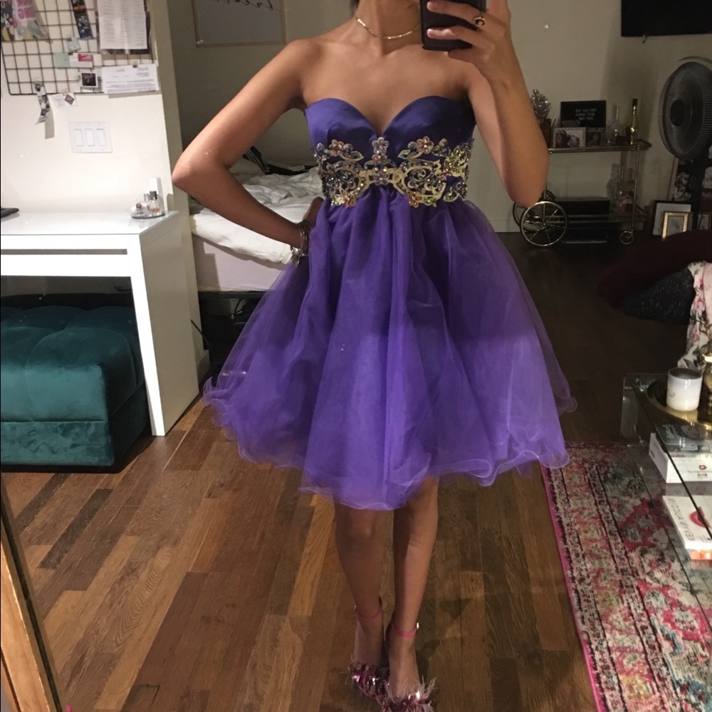Mini babydoll tulle dress